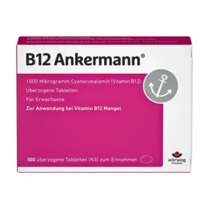 B12 Ankermann (2 vỉ x 25 viên) - Điều trị các bệnh thiếu máu, đau dây thần kinh