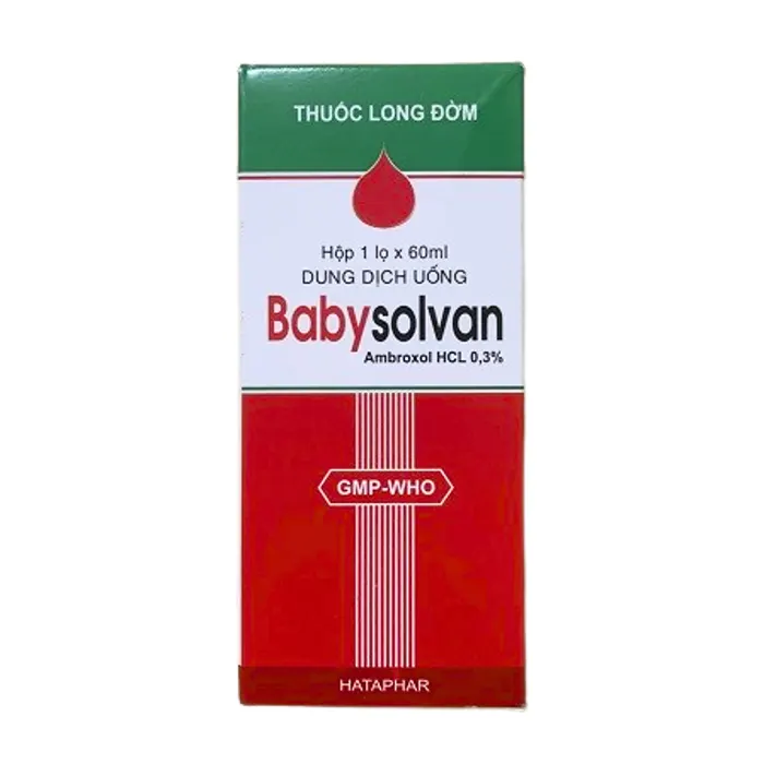 Babysolvan (Hộp 1 lọ 60ml) - Điều trị bệnh cấp và mạn tính ở đường hô hấp