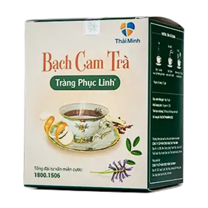 Bạch Cam Trà Tràng Phục Linh (Hộp 10 túi lọc x 1.5g) - Điều trị các bệnh lý về đại tràng như viêm đại tràng, hội chứng ruột kích thích