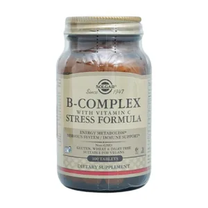 Solgar B-Complex with Vitamin C (Chai 100 viên) - Bổ sung vitamin B, C