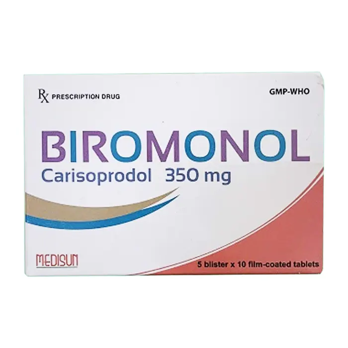 Biromonol V-350mg(5 vỉ x 10 viên) - Giảm đau cơ xương cấp tính