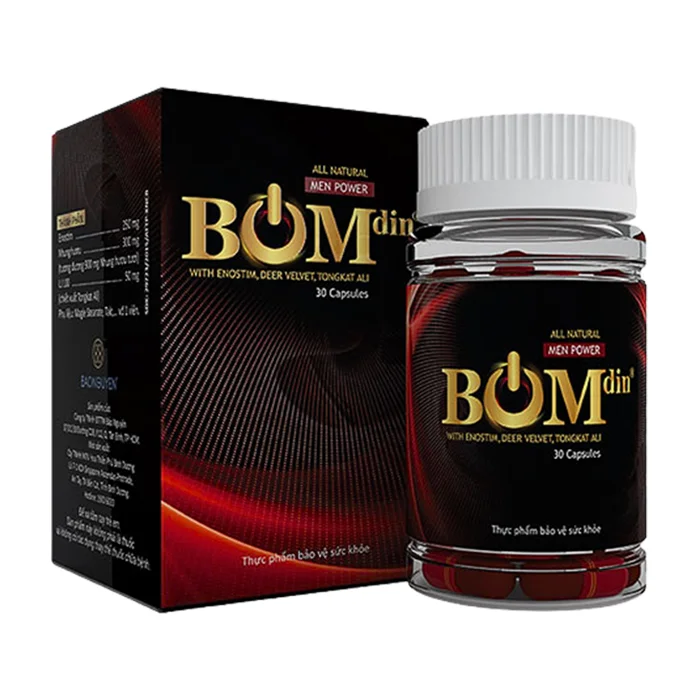 BOMdin (Hộp 1 lọ 30 viên) - Hỗ trợ cải thiện chức năng sinh lý phái mạnh, suy thận, giảm ham muốn tình dục