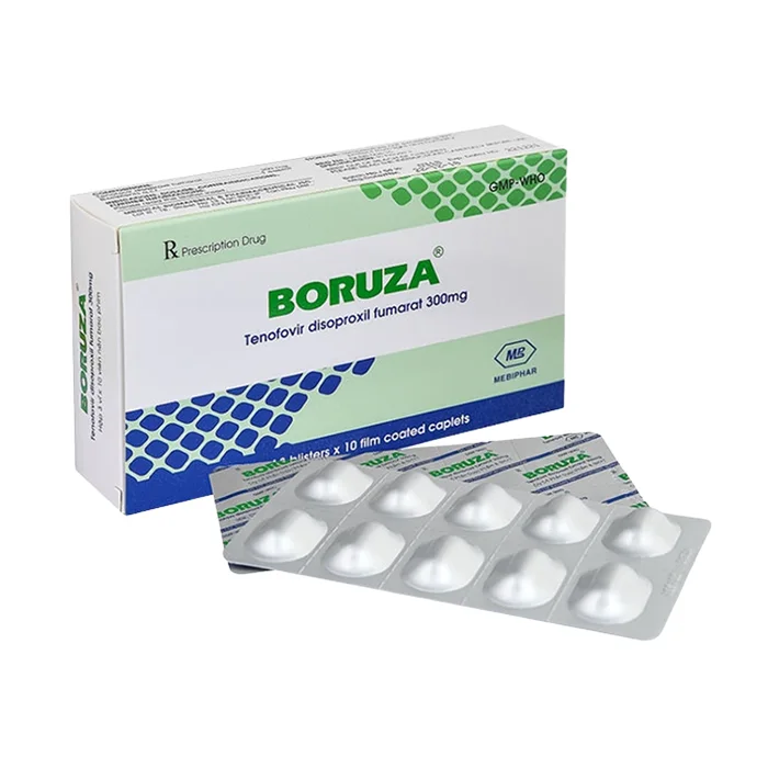 Boruza Tenofovir 300mg (3 vỉ x 10 viên) - Điều trị viêm gan virus