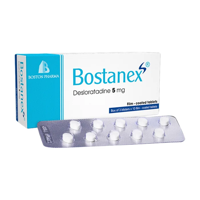 Bostanex 5mg (3 vỉ x 10 viên) - Điều trị viêm mũi dị ứng, mề đay