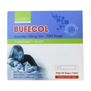 Bufecol 100 Susp (Hộp 20 ống x 10ml) - Điều trị giảm đau, hạ sốt, chống viêm