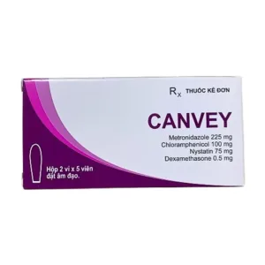 Canvey Farmaprim (2 vỉ x 5 viên) - Viên đặt âm đạo điều trị nhiễm khuẩn âm đạo