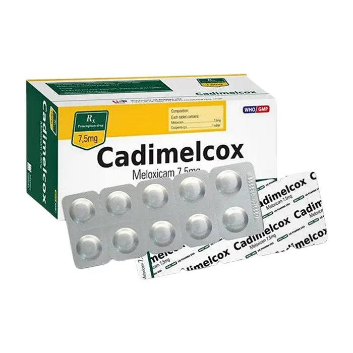 Cadimelcox 15mg (Hộp 10 vỉ x 10 viên) - Điều trị chứng đau xương khớp