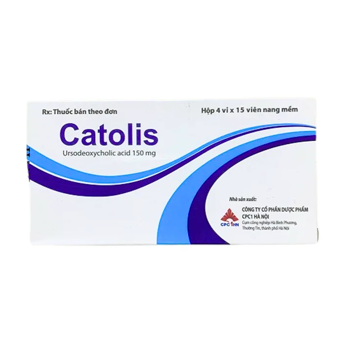 Catolis 150mg (Hộp 4 vỉ x 15 viên) - Điều trị sỏi mật từ nhỏ đến trung bình