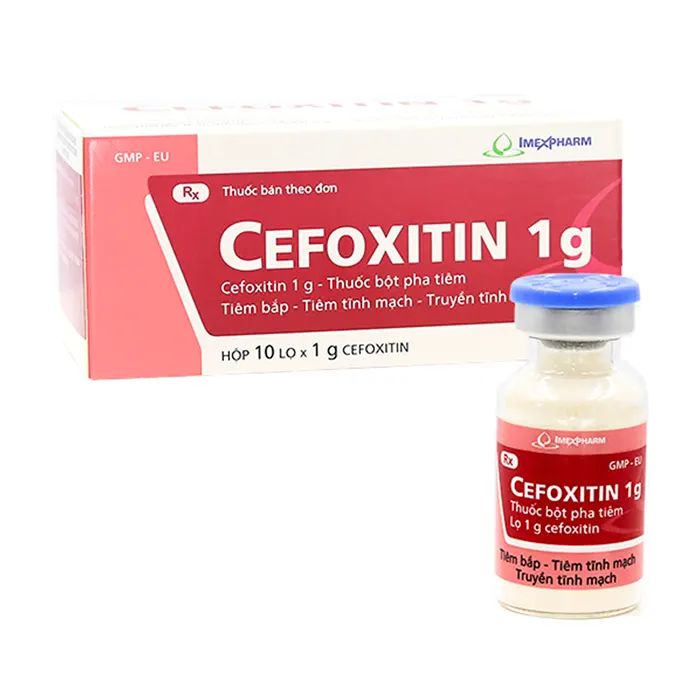 Cefoxitin 1g (Hộp 10 lọ) - Điều trị bệnh nhiễm khuẩn