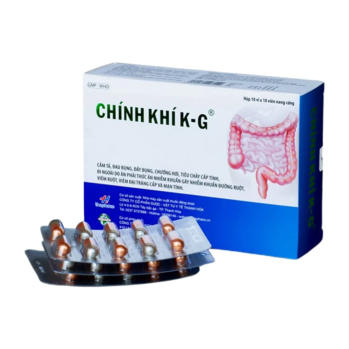 Chính khí K-G (10 vỉ x 10 viên) - Điều trị rối loạn tiêu hoá
