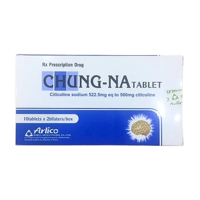 Chung - Na 500mg (2 vỉ x 10 viên) - Điều trị đau dây thần kinh, lo âu, căng thẳng