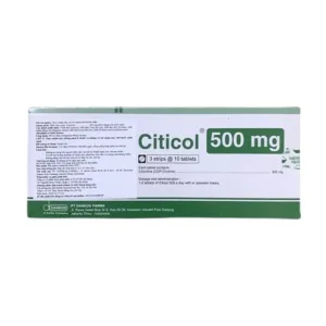 Citicol 500mg (Hộp 3 x 10 viên) - Giúp cải thiện chức năng não bộ