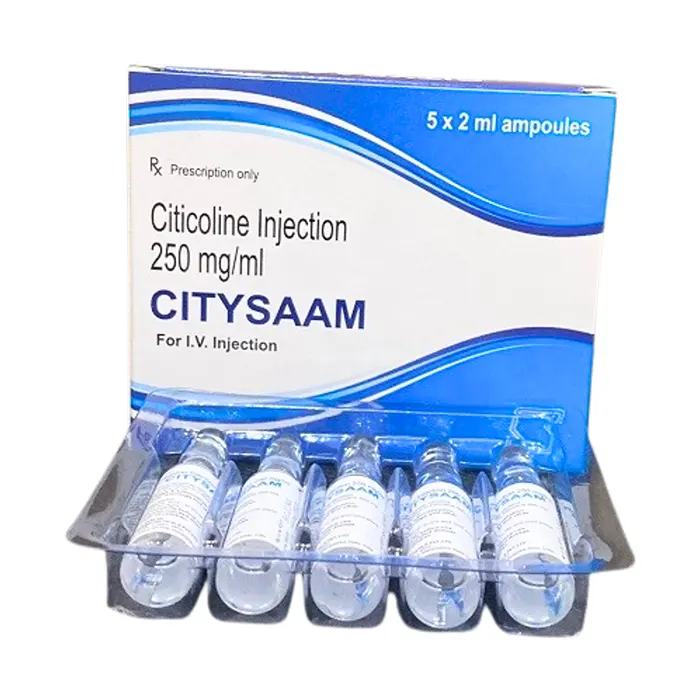 Citysaam 250mg/ml (5 ống x 2ml) - Điều trị rối loạn tri giác do chấn thương ở đầu hoặc phẫu thuật não