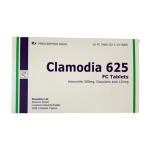 Clamodia 625 (2 vỉ x 10 viên) - Điều trị viêm xoang, viêm tai giữa, viêm phế quản