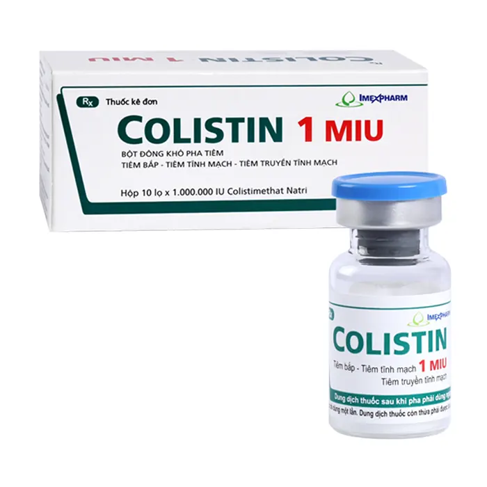 Colistin 1MIU (Hộp 10 lọ)
