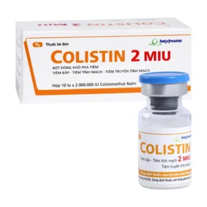 Colistin 2 MIU (Hộp 10 lọ) - Điều trị các bệnh nhiễm khuẩn