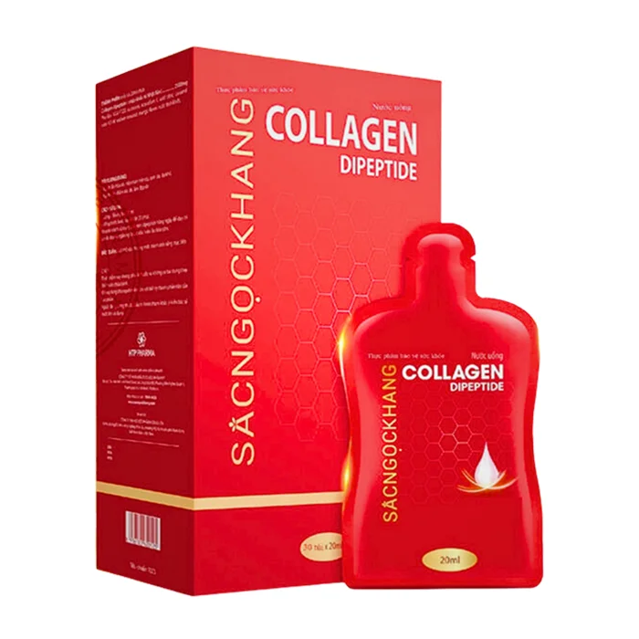 Collagen Dipeptide Sắc Ngọc Khang (Hộp 30 Túi) - Nước Uống Đẹp Da