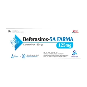 Deferasirox 125mg - 5A (3 vỉ x 10 viên) - Điều trị quá thừa sắt mãn tính do truyền máu