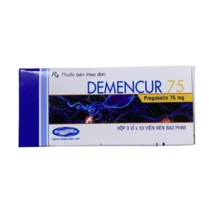 Demencur 75mg Pregabalin - Điều trị đau thần kinh, động kinh