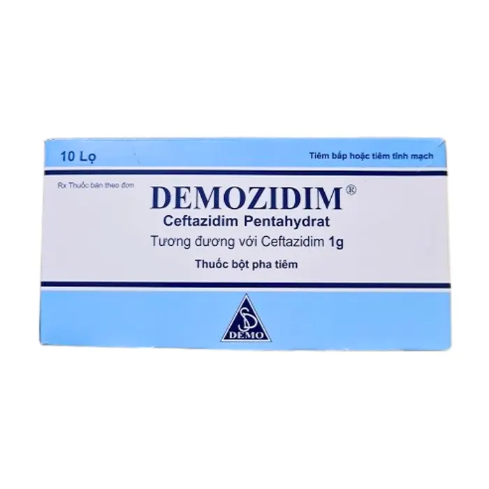 Demozidim 1g (Hộp 10 lọ) - Đều trị khi bị nhiễm khuẩn