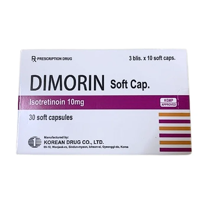 Dimorin Soft Cap (3 vỉ x 10 viên) - Điều mụn trứng cá nặng