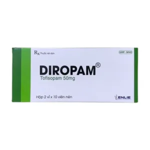 Diropam 50mg Tofisopam - Điều trị triệu chứng đau thắt ngực giả, tiền mê sảng