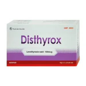 Disthyrox 100 (Levothyroxine) - Điều trị thay thế hoặc bổ sung cho hội chứng suy giáp