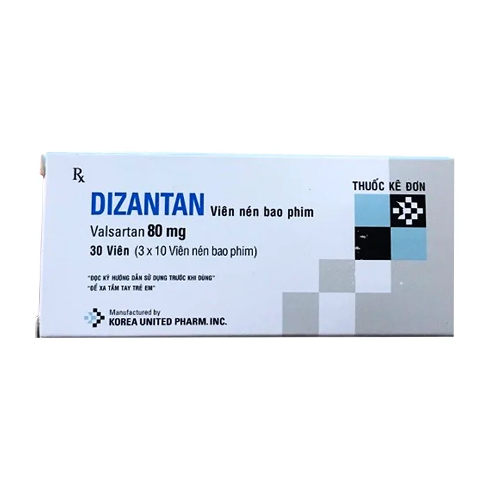 Dizantan 80mg (3 vỉ x 10 viên) - Điều trị tăng huyết áp, suy tim, giảm tỷ lệ tử vong do tim mạch