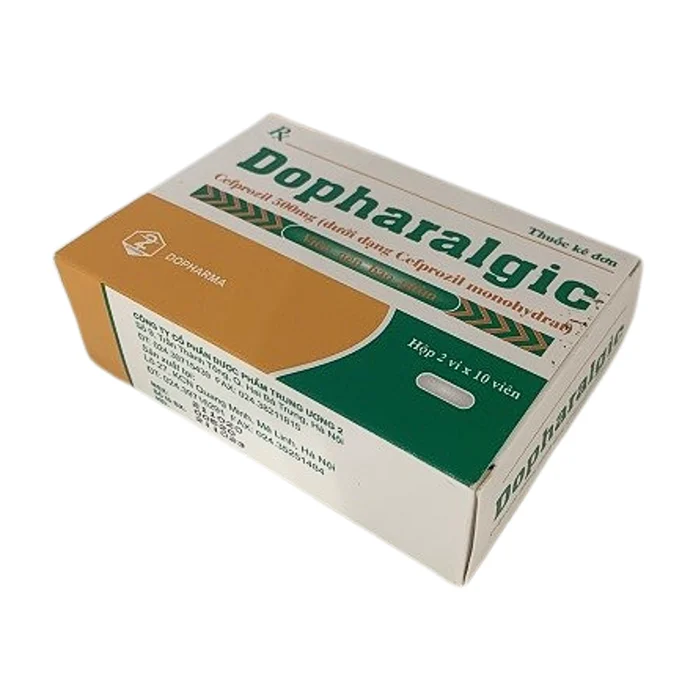 Dopharalgic 500mg (2 vỉ x 10 viên) - Điều trị các nhiễm khuẩn ở mức độ nhẹ và vừa