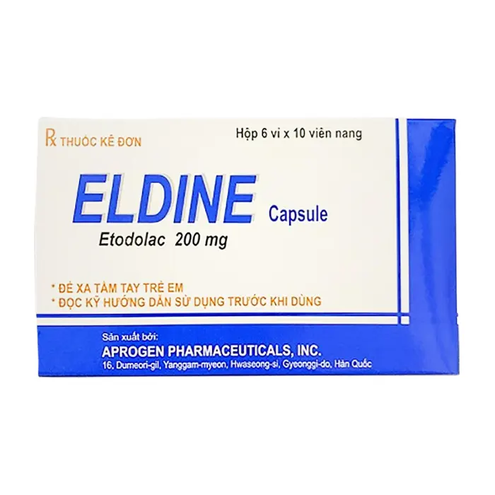 Eldine 200mg (hộp 60 viên) - Giảm đau, trị viêm khớp, thống kinh