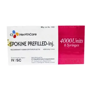 Epokine 4000 (Hộp 6 ống) – Thuốc tái tạo hồng cầu