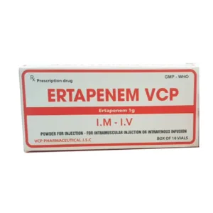 Ertapenem 1g VCP (Hộp 10 lọ) - Điều trị nhiễm khuẩn