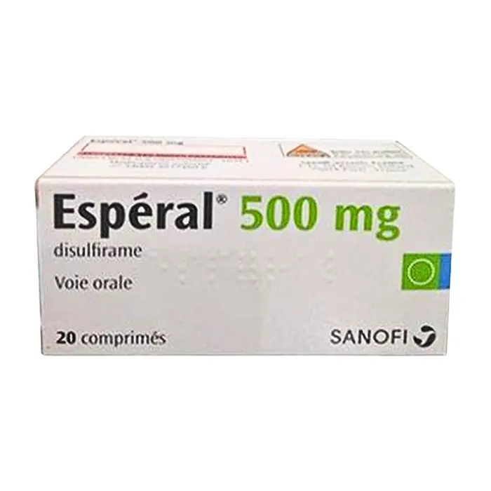Esperal 500mg (Hộp 1 tuýp 20 viên) - Điều trị nghiện rượu mãn tính