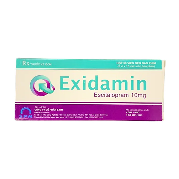 Exidamin 10mg (Hộp 5 vỉ x 10 viên) - Điều trị bệnh trầm cảm nặng