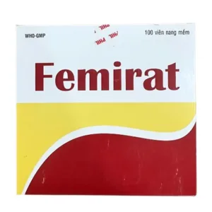 Femirat (Hộp 10 vỉ x 10 viên) - Dự phòng và điều trị thiếu sắt, acid folic