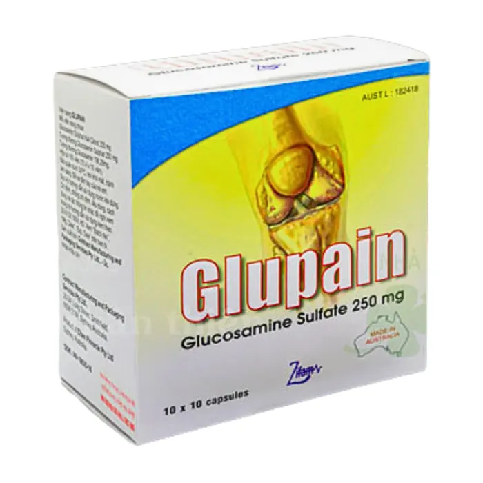 Glupain 250mg (Hộp 10 vỉ x 10 viên) - Điều trị viêm xương khớp, ngăn ngừa thoái hóa khớp