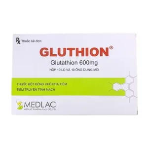 Gluthion 600 (10 lọ x 10 ống dung môi) - Điều trị ngộ độc thủy ngân, viêm gan do virus