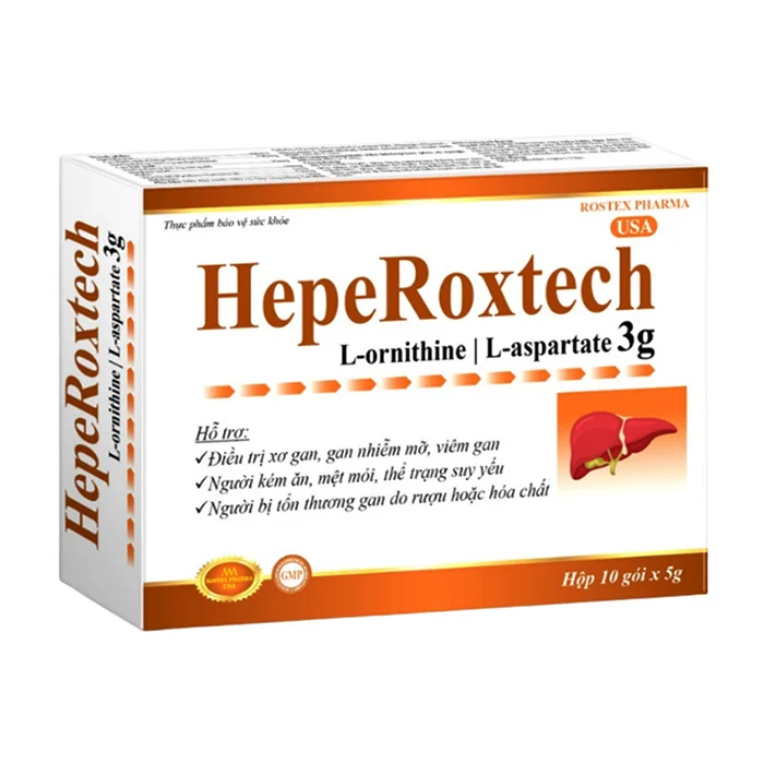 HepeRoxtech 3g (Hộp 10 gói) - Hỗ trợ tăng cường chức năng gan