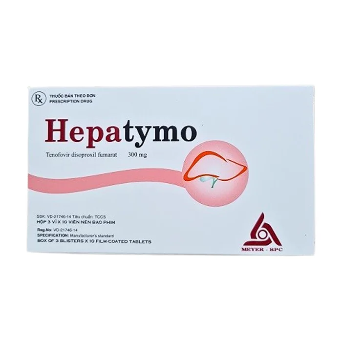 Hepatymo 300mg (3 vỉ x 10 viên) - Điều trị viêm gan siêu B mạn tính