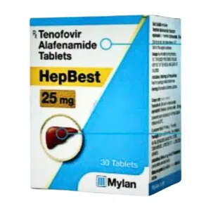 Hepbest 25mg Mylan (Mẫu mới) - Điều trị nhiễm virus viêm gan B mạn tính