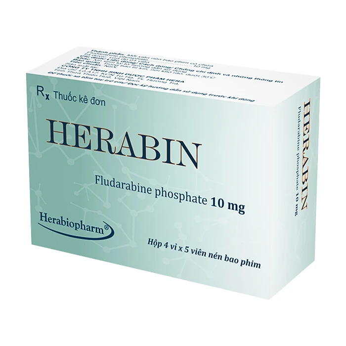 Herabin 10mg (4 vỉ x 5 viên) - Điều trị bạch cầu dòng lympho tế bào B mạn tính
