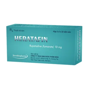 Heratafin 10mg - Điều trị triệu chứng viêm mũi dị ứng, mày đay