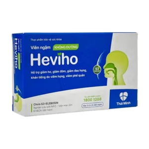 Siro Heviho Thái Minh (2 vỉ x 10 viên) - Giảm đau rát họng, giảm ho, long đờm