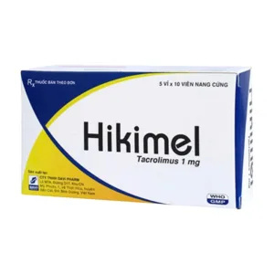 Hikimel Tacrolimus 1mg - Điều trị loại ghép ở bệnh nhân thận ghép