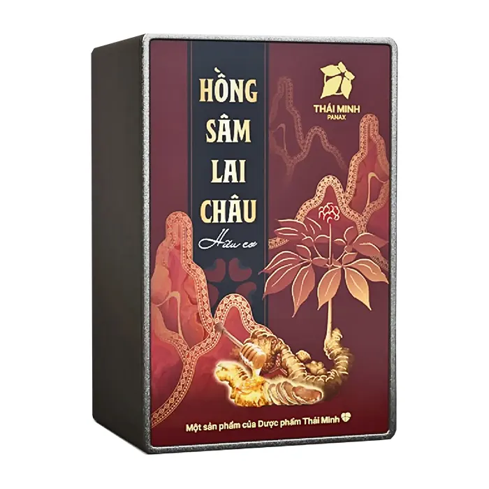 Hồng Sâm Lai Châu hữu cơ (Hộp chứa 14 gói x 2g/gói) - Bồi bổ sức khỏe toàn diện, nâng cao hệ miễn dịch