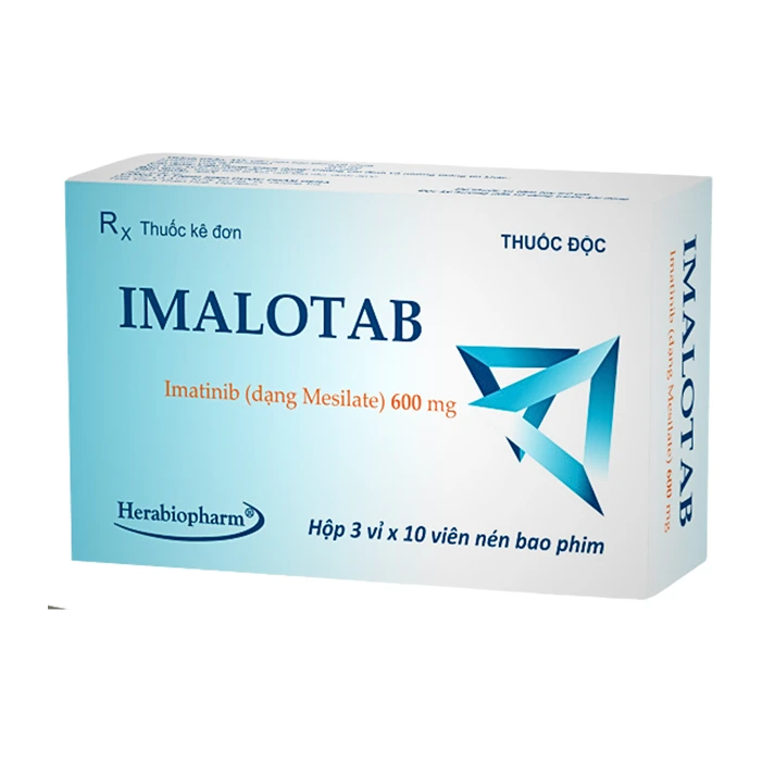 Imalotab 600mg (3 vỉ x 10 viên) - Điều trị bệnh bạch cầu tủy mạn