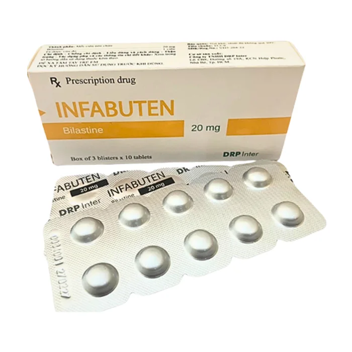 Infabuten 20mg (Hộp 3 vỉ x 10 viên)