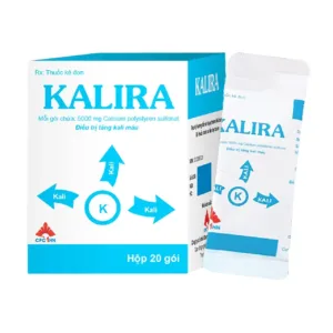 Kalira Calcium polystyren sulfonate (Hộp 20 gói x 5g) - Điều trị hội chứng tăng Kali máu do suy thận