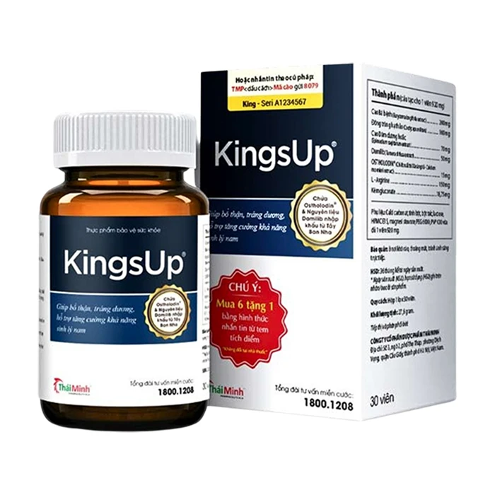 KingsUp Thái Minh (30 viên) - Bổ thận, tráng dương, hỗ trợ tăng cường khả năng sinh lý nam