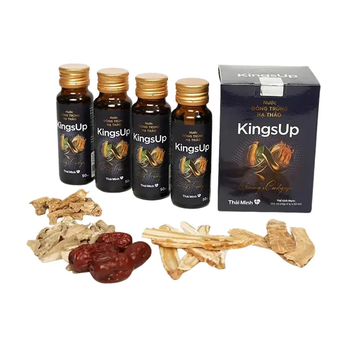 Nước Đông Trùng Hạ Thảo KingsUp (Hộp 4 lọ x 50ml)